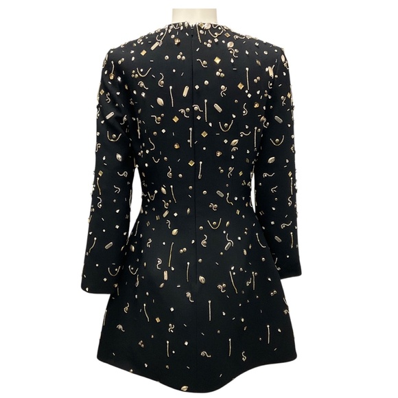 SAFIYAA BLACK / SILVER / GOLD RENA MINI DRESS - Picture 3 of 6